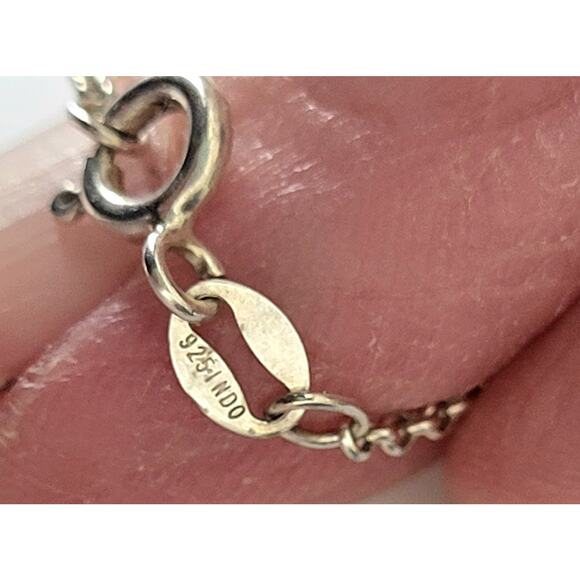 Large Gold  Rutilated Quartz Spiritual Hex Necklace Sterling Plus 2nd Crystal - Picture 6 of 11